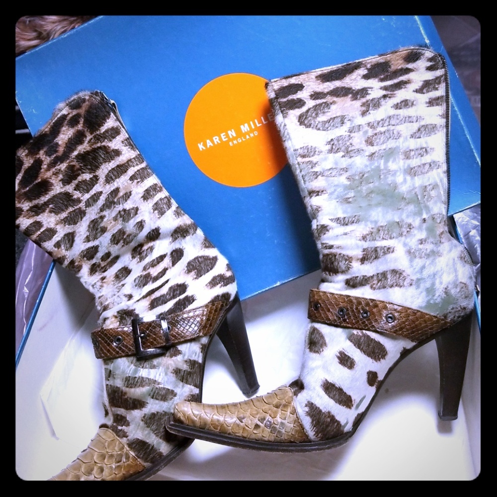 Karen Miller- Leopard boots